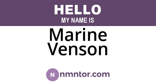 Marine Venson