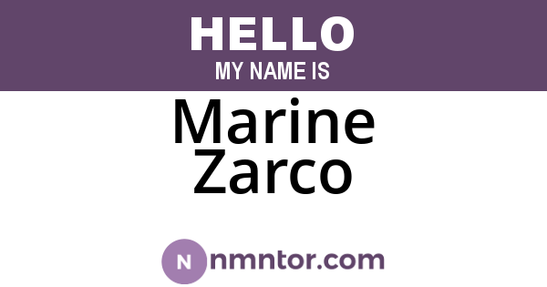Marine Zarco