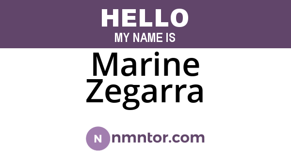 Marine Zegarra