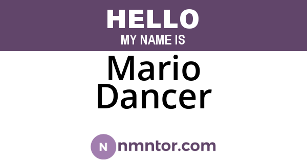Mario Dancer
