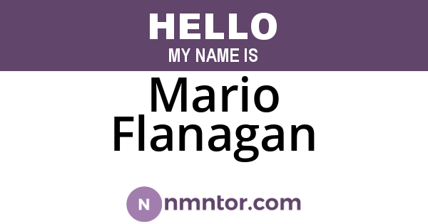 Mario Flanagan