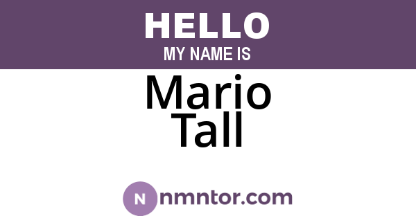 Mario Tall