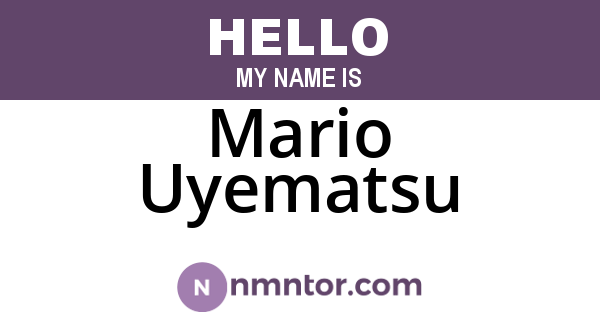 Mario Uyematsu
