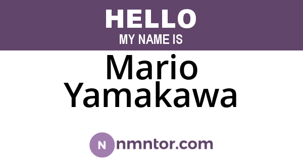 Mario Yamakawa