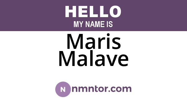 Maris Malave