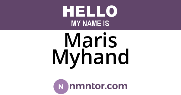 Maris Myhand