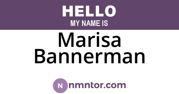 Marisa Bannerman