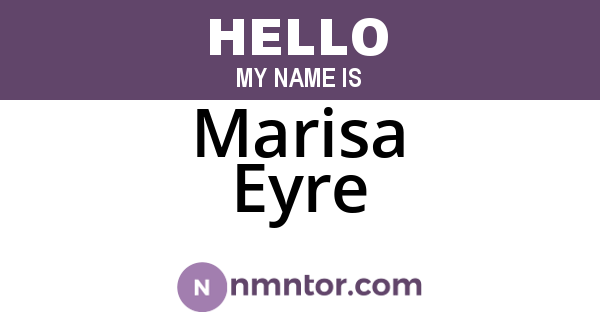 Marisa Eyre