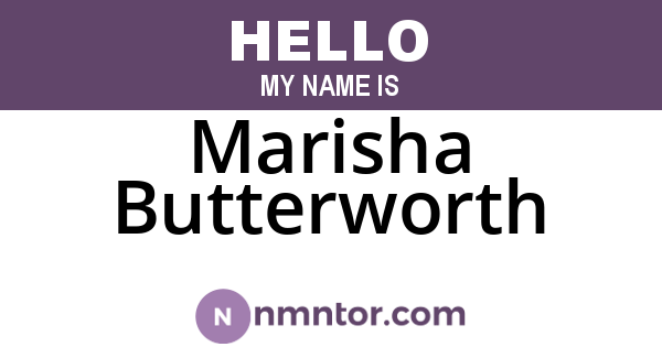 Marisha Butterworth