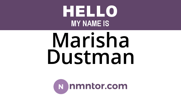 Marisha Dustman
