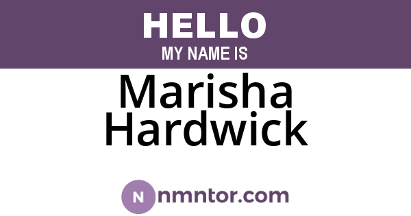 Marisha Hardwick