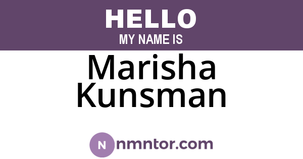 Marisha Kunsman