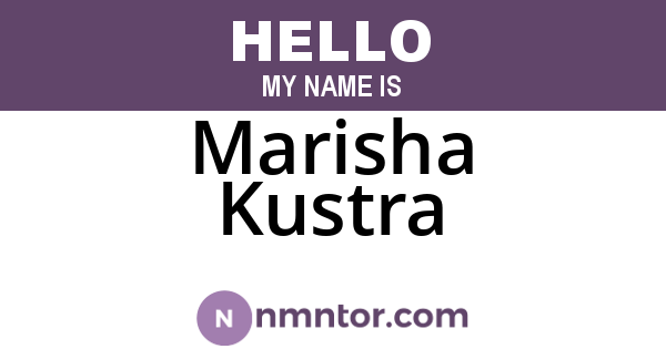 Marisha Kustra