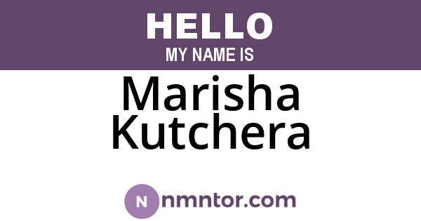 Marisha Kutchera