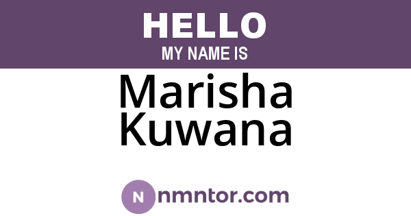 Marisha Kuwana