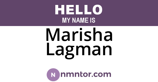 Marisha Lagman