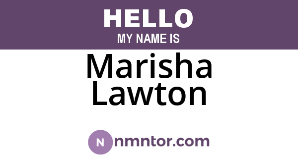 Marisha Lawton