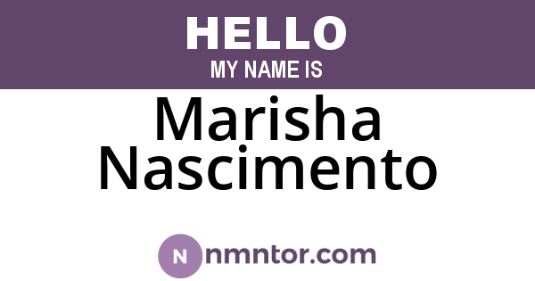 Marisha Nascimento
