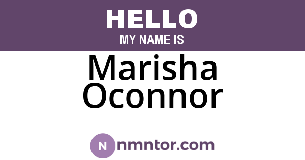 Marisha Oconnor