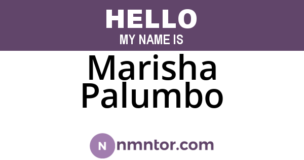 Marisha Palumbo