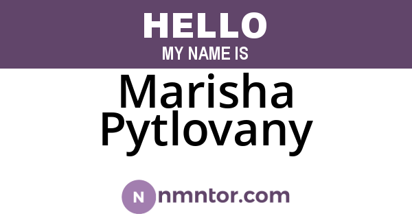 Marisha Pytlovany