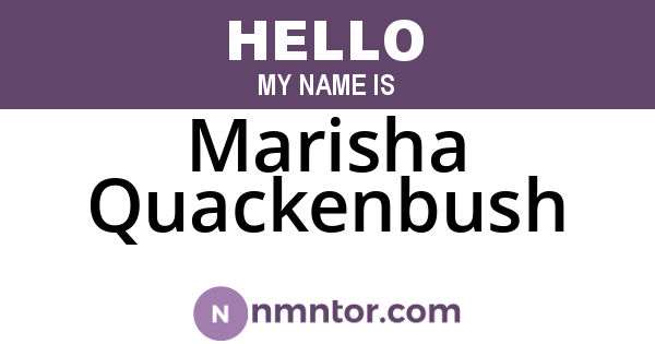 Marisha Quackenbush