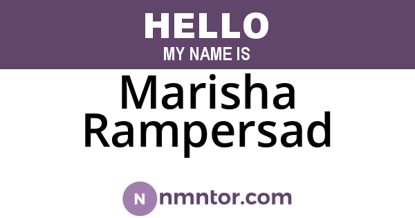 Marisha Rampersad