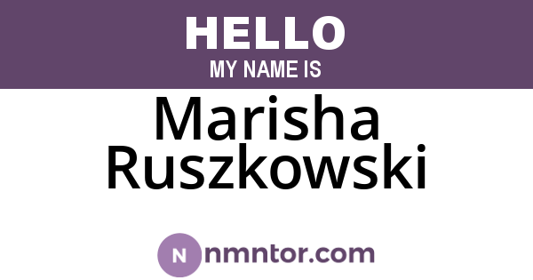 Marisha Ruszkowski