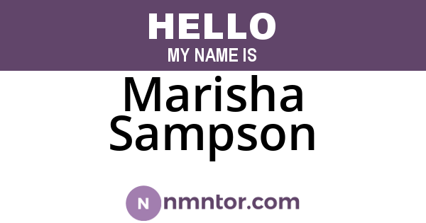 Marisha Sampson
