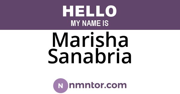 Marisha Sanabria