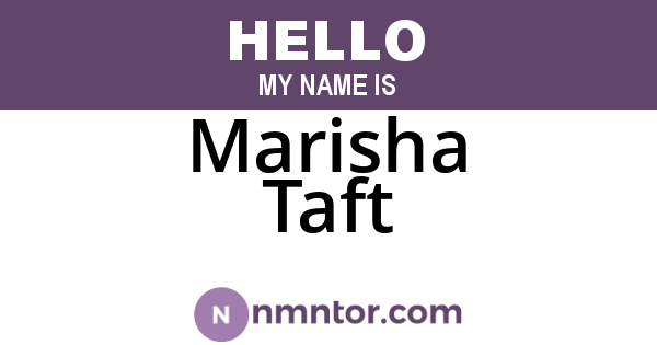 Marisha Taft