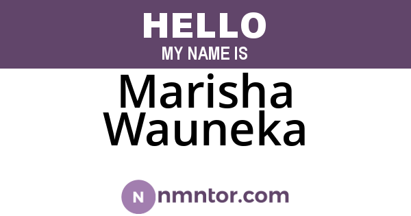 Marisha Wauneka