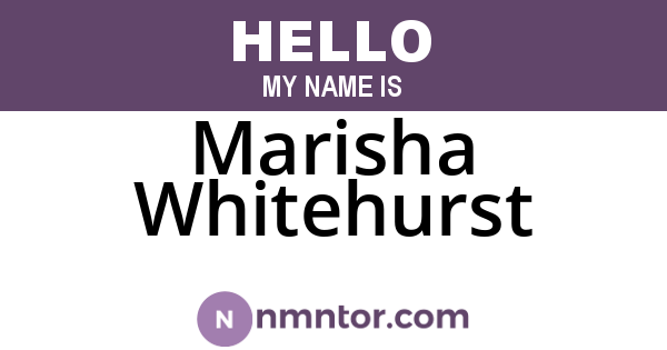 Marisha Whitehurst