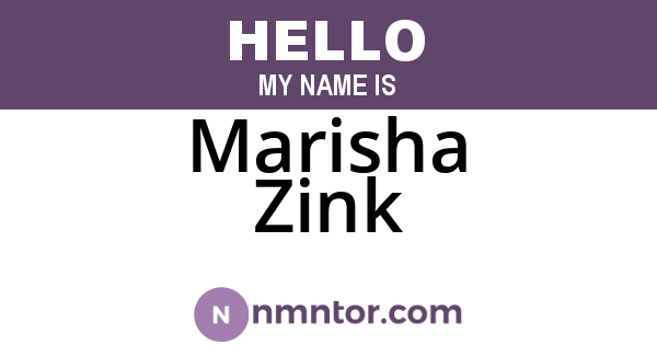 Marisha Zink