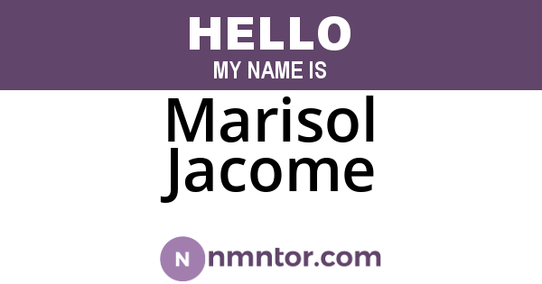 Marisol Jacome