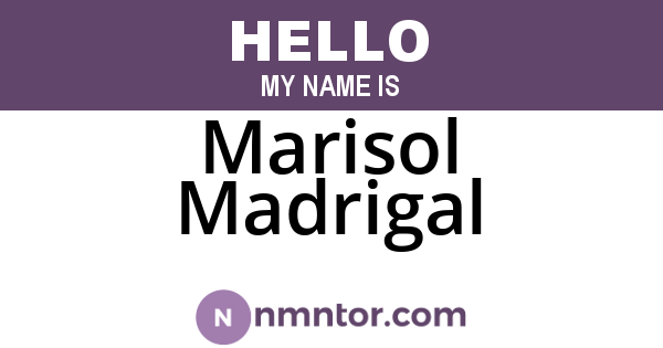 Marisol Madrigal