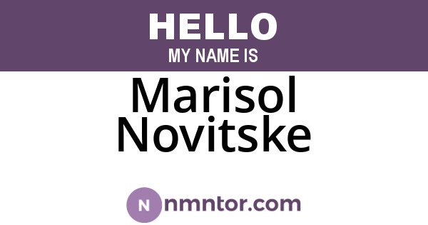 Marisol Novitske