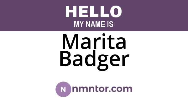 Marita Badger