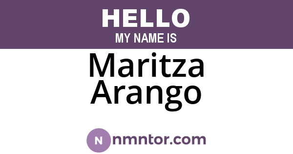 Maritza Arango