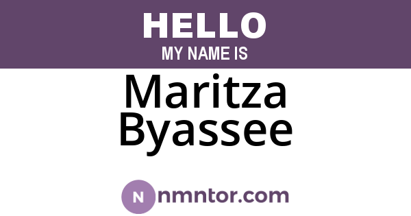 Maritza Byassee