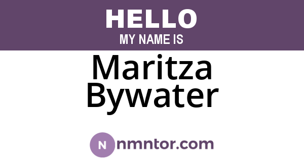 Maritza Bywater