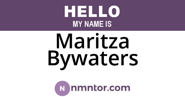 Maritza Bywaters