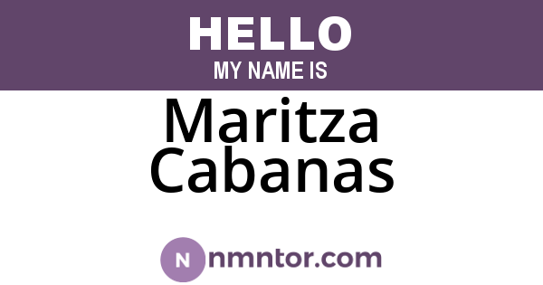 Maritza Cabanas