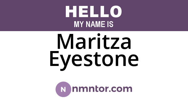 Maritza Eyestone