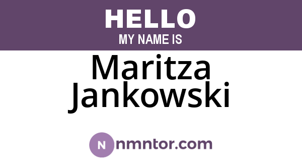Maritza Jankowski