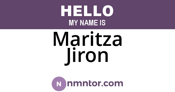 Maritza Jiron