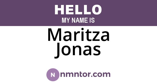 Maritza Jonas