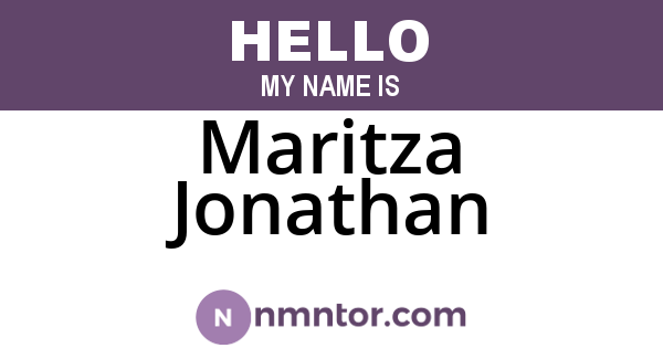 Maritza Jonathan