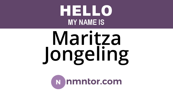 Maritza Jongeling