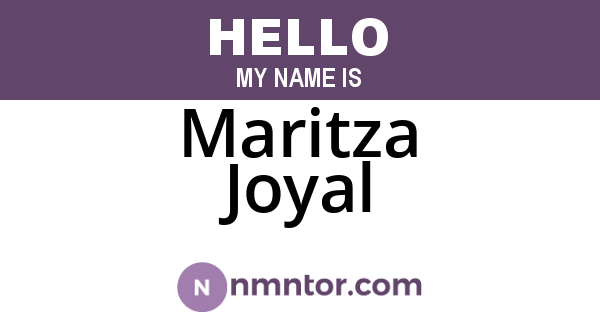 Maritza Joyal